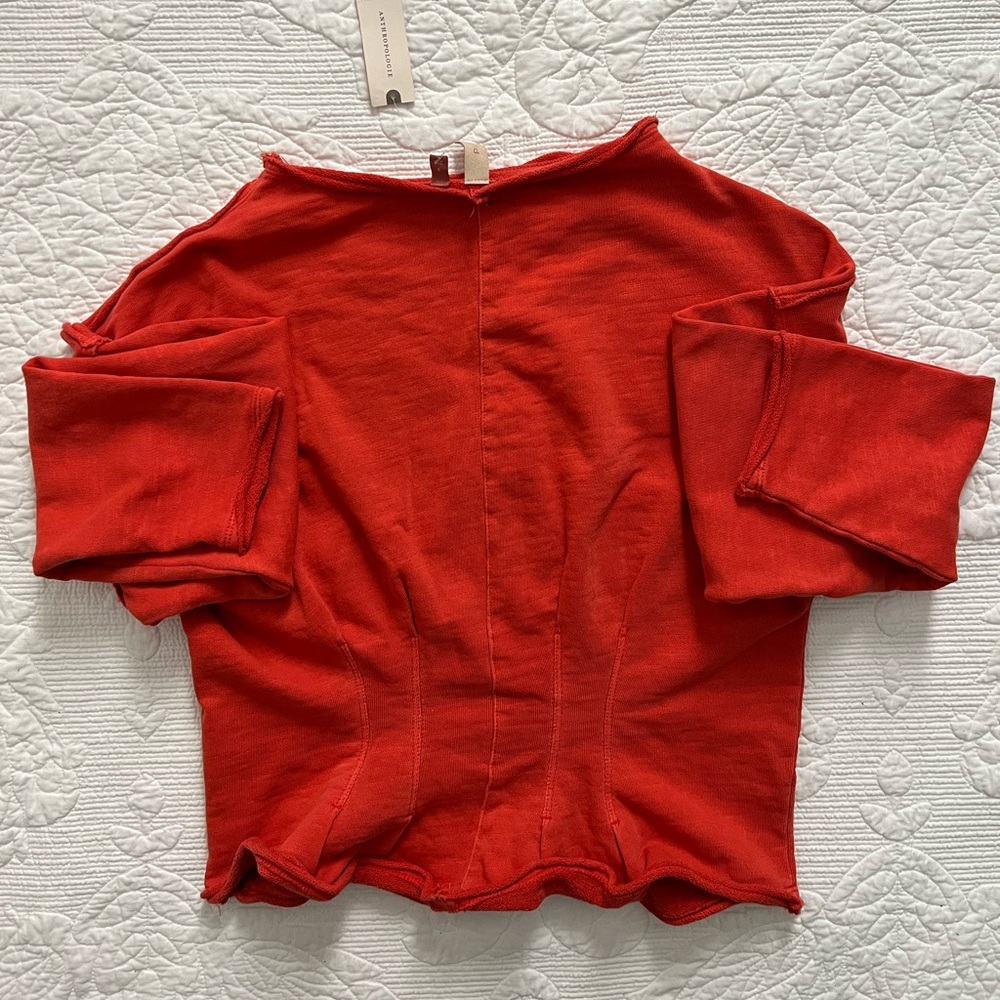 Pilcro- sweatshirt - small- orange- NWT - Picture 2 of 2